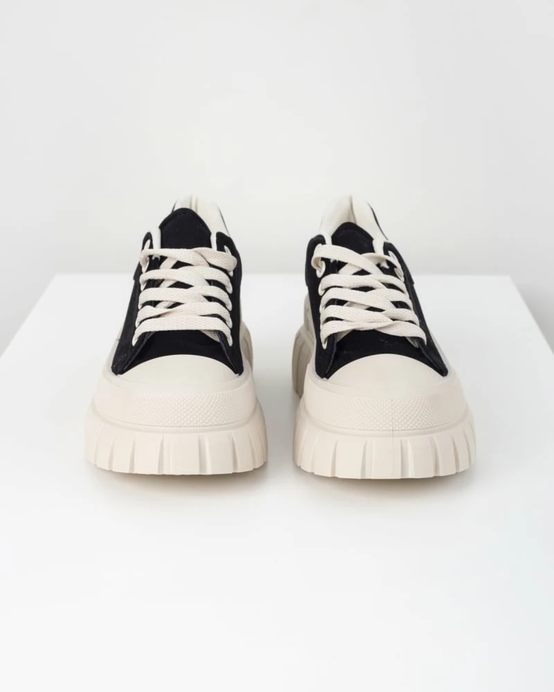 Συμφωνίες 🎉 The Fashion Project 👟 Sneakers Flatforms Suede - Μαύρο 💯 8 Συμφωνίες 🎉 The Fashion Project 👟 Sneakers Flatforms Suede - Μαύρο 💯 - Image 6