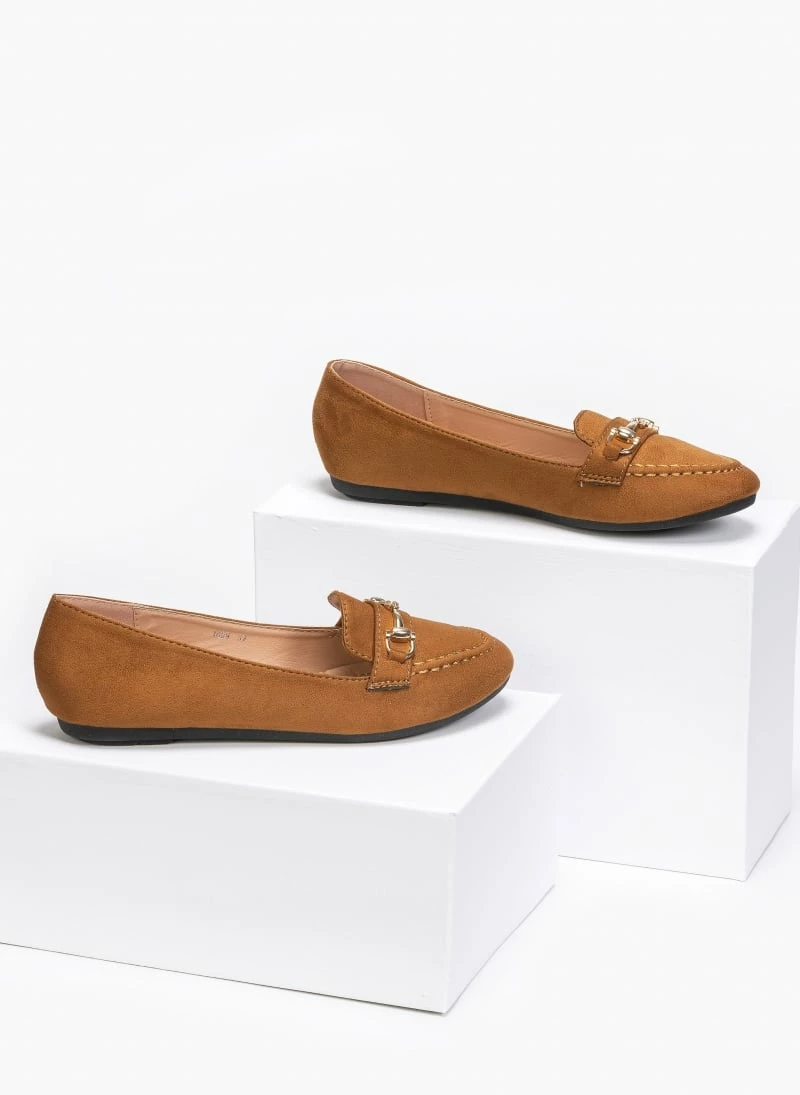 Best Pirce ✨ The Fashion Project Loafers Suede με μεταλλική αγκράφα - Ταμπά 🔔 4 Best Pirce ✨ The Fashion Project Loafers Suede με μεταλλική αγκράφα - Ταμπά 🔔 - Image 2