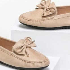 Προϋπολογισμός 😀 The Fashion Project Loafers Suede με φιόγκο - Μπεζ 👍 8 Προϋπολογισμός 😀 The Fashion Project Loafers Suede με φιόγκο - Μπεζ 👍 -Sneakers Κατάστημα suede mokasinia me fiogko 86094 5kux