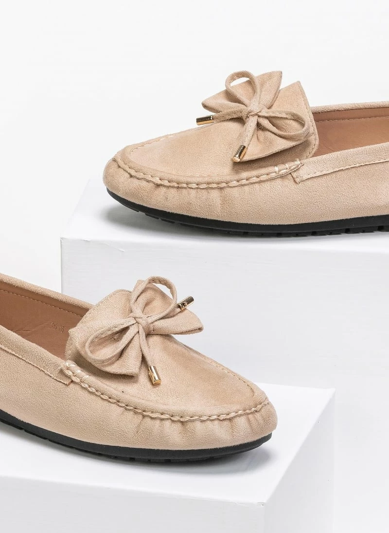 Προϋπολογισμός 😀 The Fashion Project Loafers Suede με φιόγκο - Μπεζ 👍 5 Προϋπολογισμός 😀 The Fashion Project Loafers Suede με φιόγκο - Μπεζ 👍 - Image 3