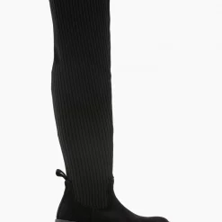 Εξοδος 😉 The Fashion Project Μπότες κάλτσα πάνω από το γόνατο - Μαύρο ✨