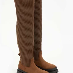 Τοπ 10 ⌛ The Fashion Project Μπότες κάλτσα πάνω από το γόνατο - Ταμπά 👏 -Sneakers Κατάστημα suede mpotes kaltsa panw apo to gonato 96979 t4vf