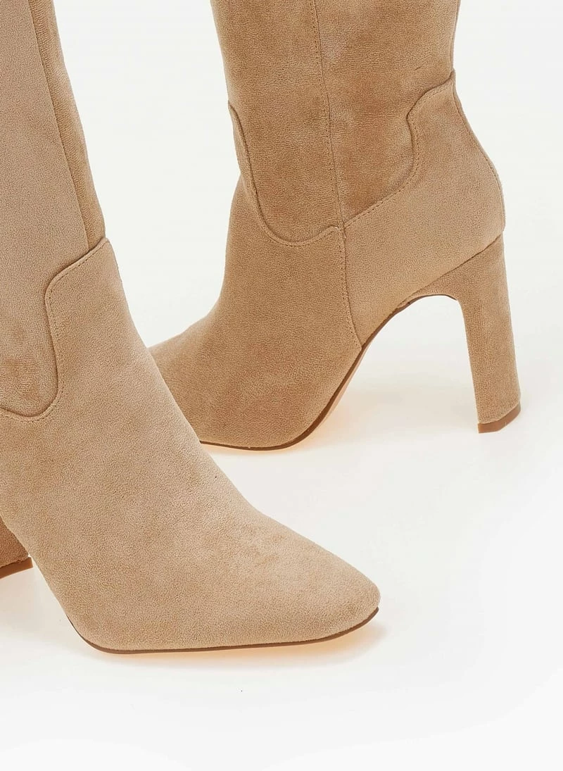 Εκπτωση 👏 The Fashion Project Μπότες Suede με φαρδύ τακούνι - Πούρο 🎁 8 Εκπτωση 👏 The Fashion Project Μπότες Suede με φαρδύ τακούνι - Πούρο 🎁 - Image 6