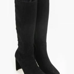 ΧΟΝΔΡΙΚΟ ΕΜΠΟΡΙΟ ✔️ The Fashion Project Μπότες Suede με φαρδύ τακούνι - Μαύρο ⌛ 14 ΧΟΝΔΡΙΚΟ ΕΜΠΟΡΙΟ ✔️ The Fashion Project Μπότες Suede με φαρδύ τακούνι - Μαύρο ⌛ -Sneakers Κατάστημα suede mpotes me fardu takouni 95728 820o