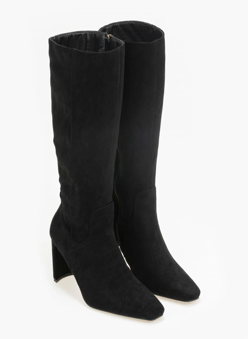 ΧΟΝΔΡΙΚΟ ΕΜΠΟΡΙΟ ✔️ The Fashion Project Μπότες Suede με φαρδύ τακούνι - Μαύρο ⌛ 7 ΧΟΝΔΡΙΚΟ ΕΜΠΟΡΙΟ ✔️ The Fashion Project Μπότες Suede με φαρδύ τακούνι - Μαύρο ⌛ - Image 5