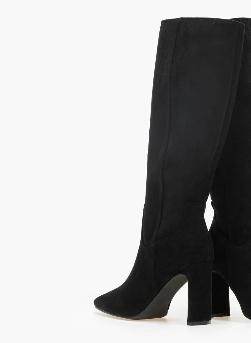 ΧΟΝΔΡΙΚΟ ΕΜΠΟΡΙΟ ✔️ The Fashion Project Μπότες Suede με φαρδύ τακούνι - Μαύρο ⌛ 5 ΧΟΝΔΡΙΚΟ ΕΜΠΟΡΙΟ ✔️ The Fashion Project Μπότες Suede με φαρδύ τακούνι - Μαύρο ⌛ - Image 3