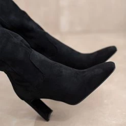 ΧΟΝΔΡΙΚΟ ΕΜΠΟΡΙΟ ✔️ The Fashion Project Μπότες Suede με φαρδύ τακούνι - Μαύρο ⌛ 16 ΧΟΝΔΡΙΚΟ ΕΜΠΟΡΙΟ ✔️ The Fashion Project Μπότες Suede με φαρδύ τακούνι - Μαύρο ⌛ -Sneakers Κατάστημα suede mpotes me fardu takouni 95728 oia4