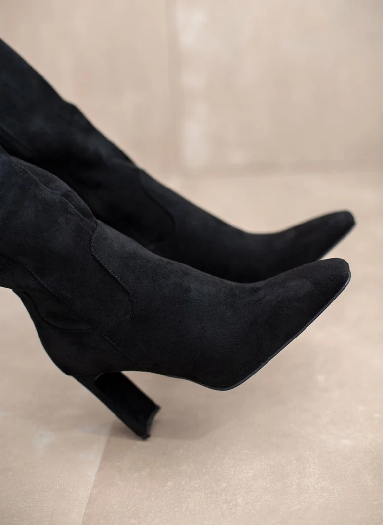 ΧΟΝΔΡΙΚΟ ΕΜΠΟΡΙΟ ✔️ The Fashion Project Μπότες Suede με φαρδύ τακούνι - Μαύρο ⌛ 9 ΧΟΝΔΡΙΚΟ ΕΜΠΟΡΙΟ ✔️ The Fashion Project Μπότες Suede με φαρδύ τακούνι - Μαύρο ⌛ - Image 7