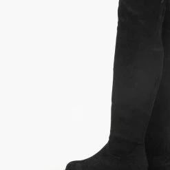 Εκπτωση 🧨 The Fashion Project Μπότες Suede πάνω από το γόνατο - Μαύρο 🔔 -Sneakers Κατάστημα suede mpotes panw apo to gonato 95646 0t9p