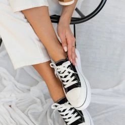 Ολοκαίνουργιο 🎉 The Fashion Project 👟 Sneakers πάνινα με εφέ ραφές - Μαύρο 👍 15 Ολοκαίνουργιο 🎉 The Fashion Project 👟 Sneakers πάνινα με εφέ ραφές - Μαύρο 👍 -Sneakers Κατάστημα ufasmatina sneakers me efe rafes sti sola 87566 zen5