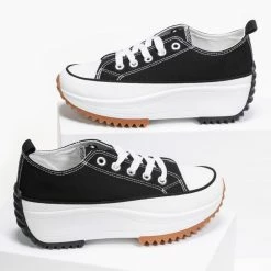 Ολοκαίνουργιο 🛒 The Fashion Project Υφασμάτινα 👟 Sneakers με ιδιαίτερη σόλα - Μαύρο 🎉 -Sneakers Κατάστημα ufasmatina sneakers me idiaiteri sola 86981 7otf